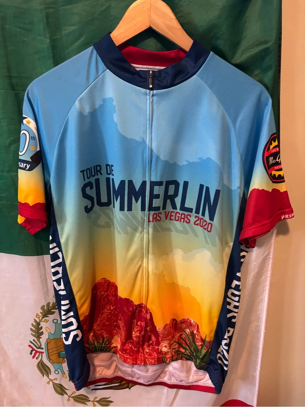 Tour de Summerlin Men's Blue breakaway cycling